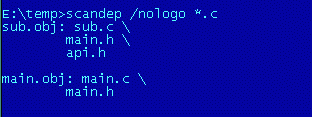 [SCANDEP sample]